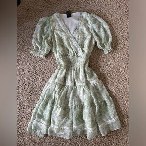 Light sage floral sundress